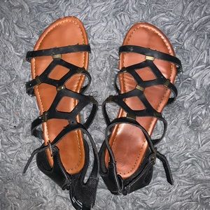 Black/Brown Sandals